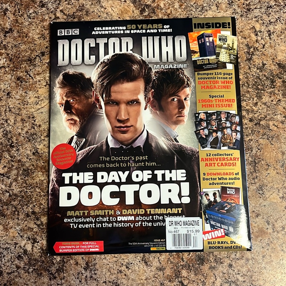 Collectors Edition Doctor Who Magazine #467: 50th Anniversary Pack